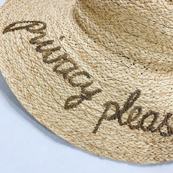 PRIVACY PLEASE Floppy Raffia Vacation Sunhat - Picture 3 of 5